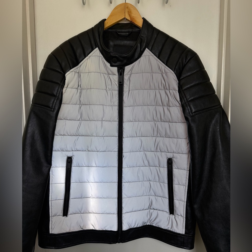 DKNY Men's Two-Tone Puffer Jacket